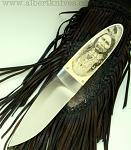 Albert custom knives,scrimshaw,bulino