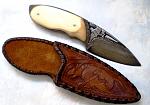 Albert custom knives,scrimshaw,bulino