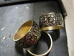 hand made engraving wedding ring