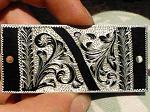 Danae's engraving, chisel and rotary engraving.